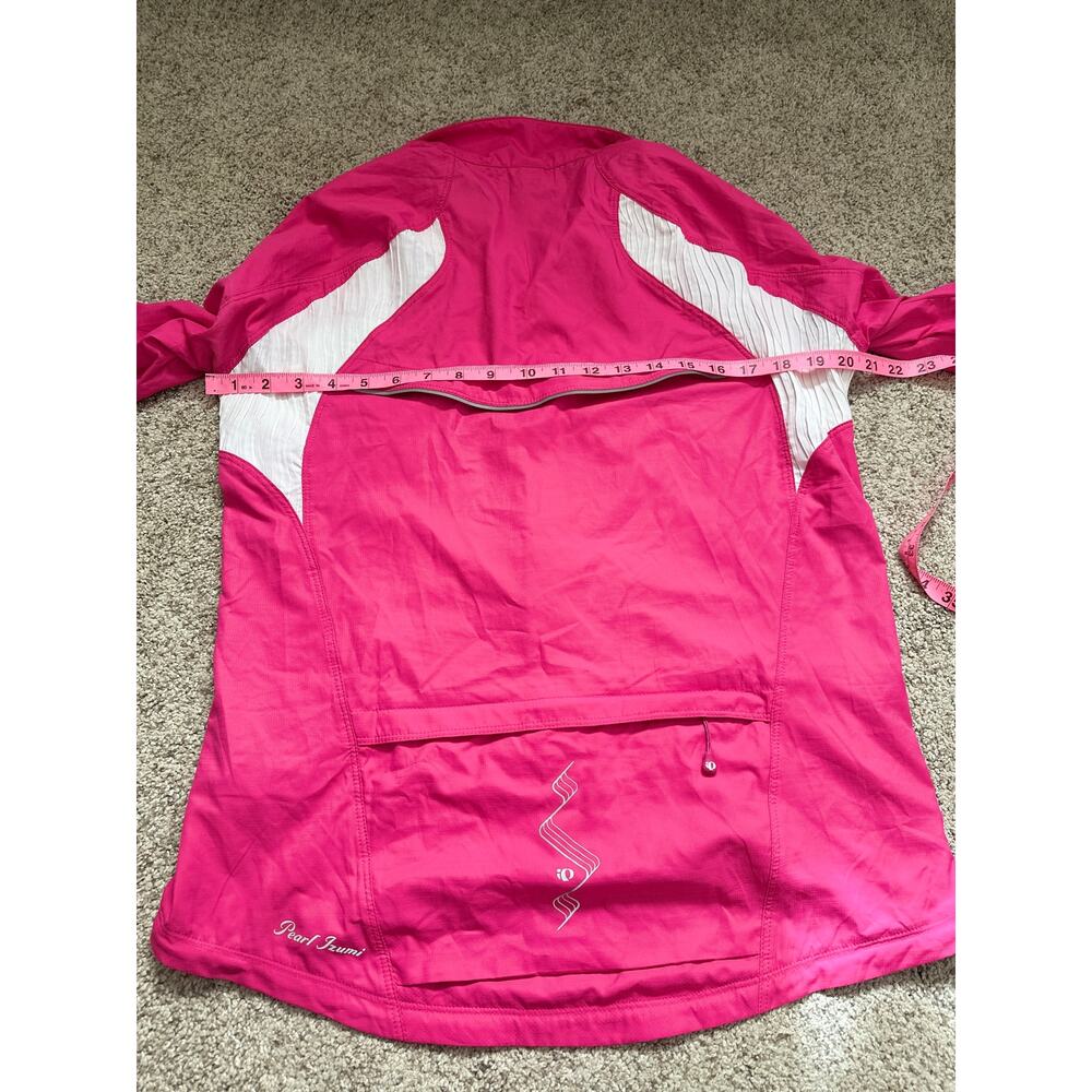 Pearl Izumi L Biking Jacket Pink Vented Athletic Sporty Lightweight Full Zip - Picture 6 of 12